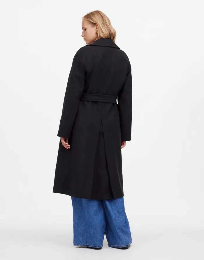 Coats Jackets Women Madewell DoubleBreasted Trench Coat True Black