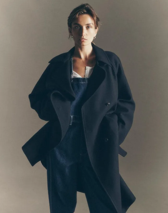 Coats Jackets Women Madewell DoubleBreasted Trench Coat True Black