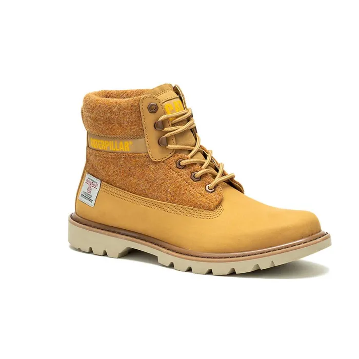 Colorado 20 Harris Tweed Boot Amber Gold MenWomen Cat Footwear Boots