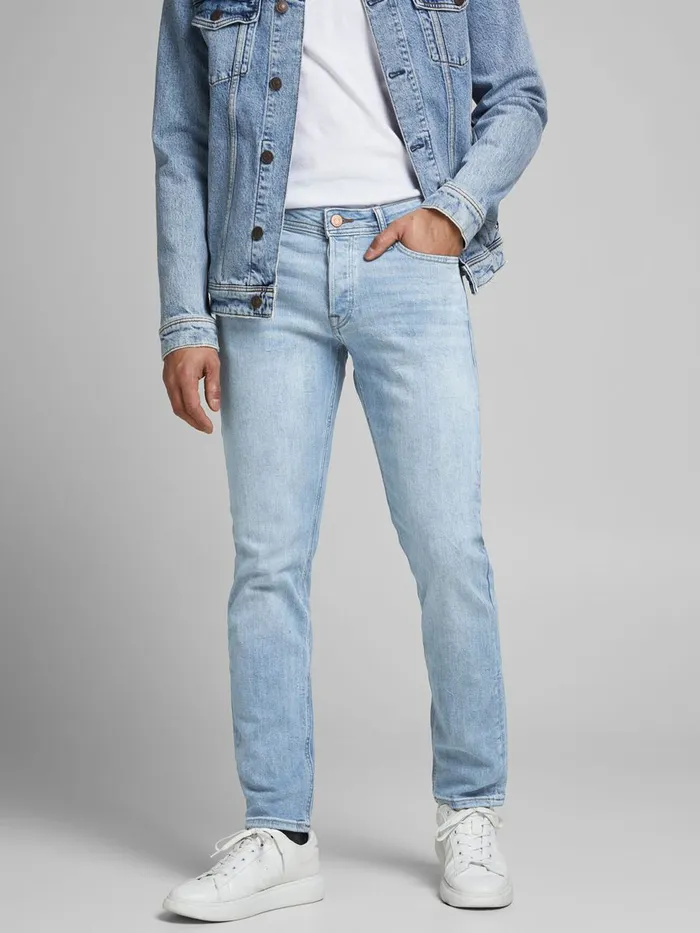 Comfort Jeans JACK and JONES Mens MIKE ORIGINAL AM 251 COMFORT FIT JEANS Blue Blue Denim