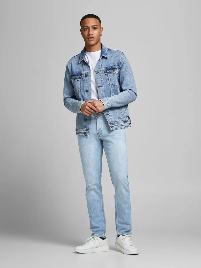 Comfort Jeans JACK and JONES Mens MIKE ORIGINAL AM 251 COMFORT FIT JEANS Blue Blue Denim