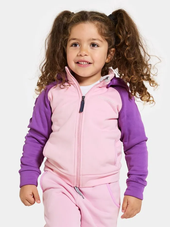 Corin Kids039 FullZip 8 Tulip Purple Kids Didriksons Softshell Jackets