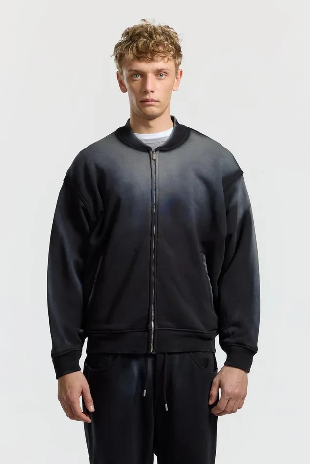 COTTON CITIZEN Berlin Bomber Jacket Black Cast Women Sweatshirts