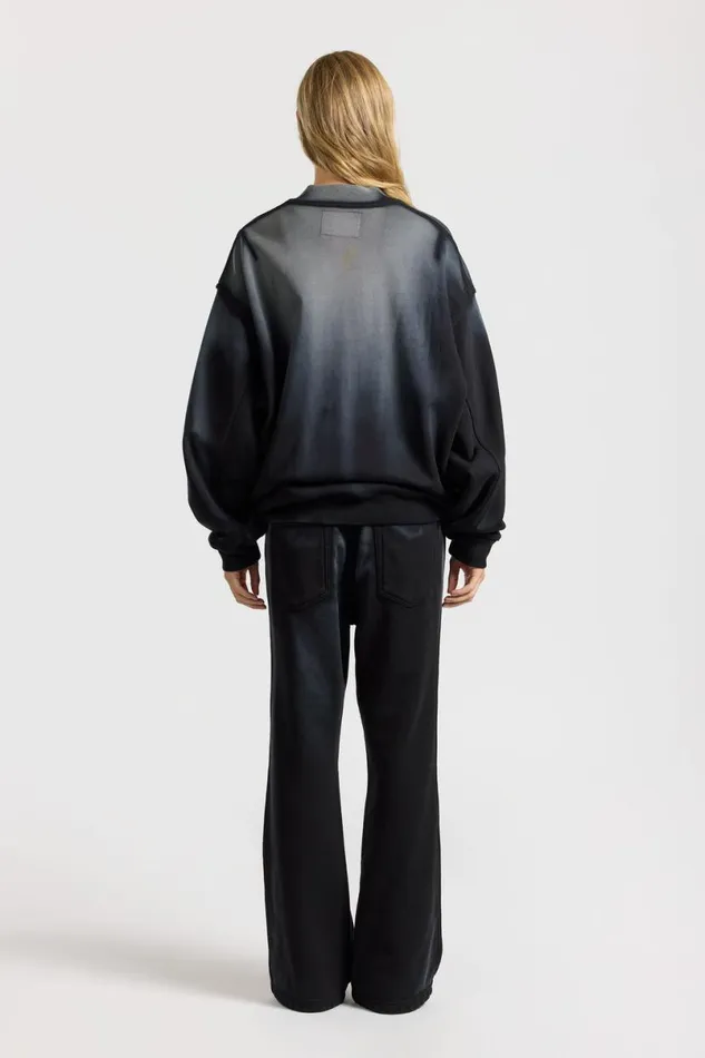 COTTON CITIZEN Berlin Bomber Jacket Black Cast Women Sweatshirts