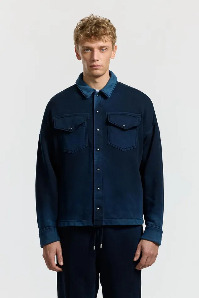 COTTON CITIZEN Boston Buttondown Vintage Navy Men Shirts