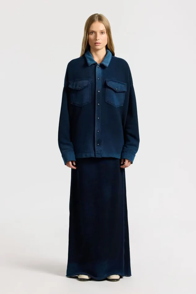 COTTON CITIZEN Boston Buttondown Vintage Navy Women Shirts COTTON CITIZEN Boston Buttondown Vintage Navy Women Shirts