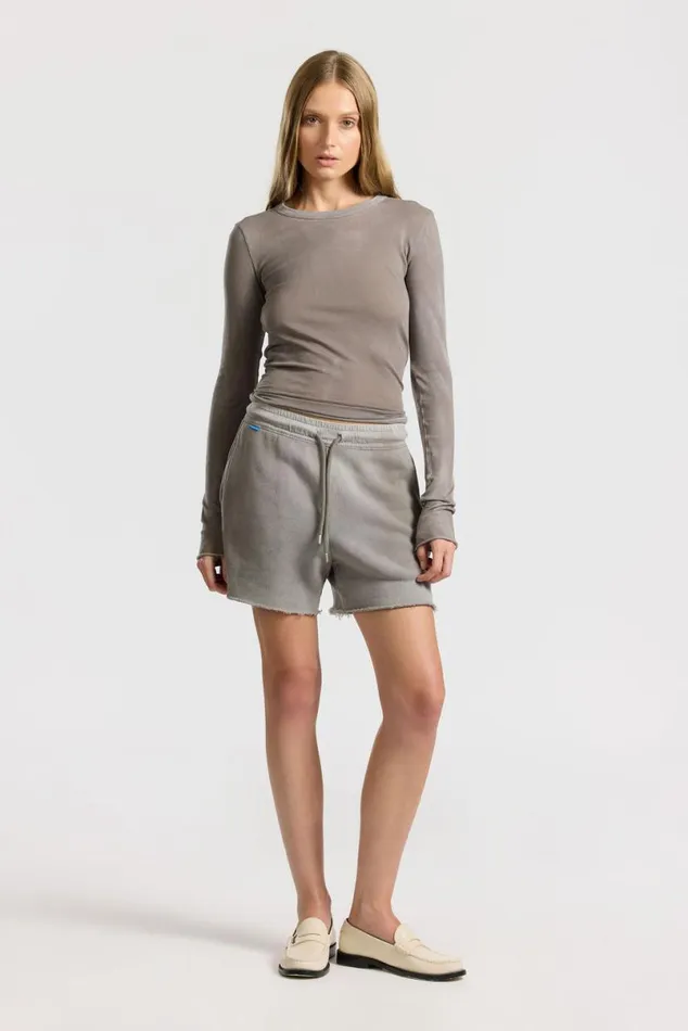 COTTON CITIZEN Boston Short Vintage Cement Women Shorts