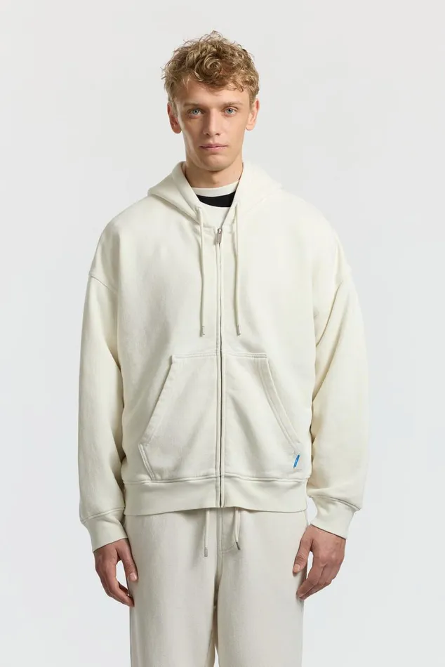 COTTON CITIZEN Boston Zip Hoodie Vintage Bone Men Sweatshirts COTTON CITIZEN Boston Zip Hoodie Vintage Bone Men Sweatshirts