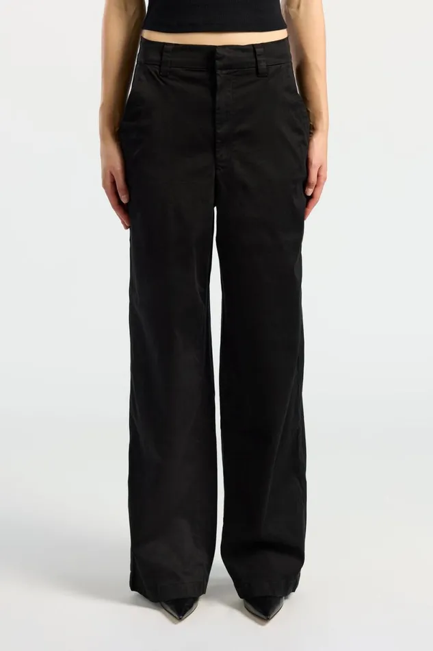 COTTON CITIZEN London Relaxed Pant Jet Black Women Pants