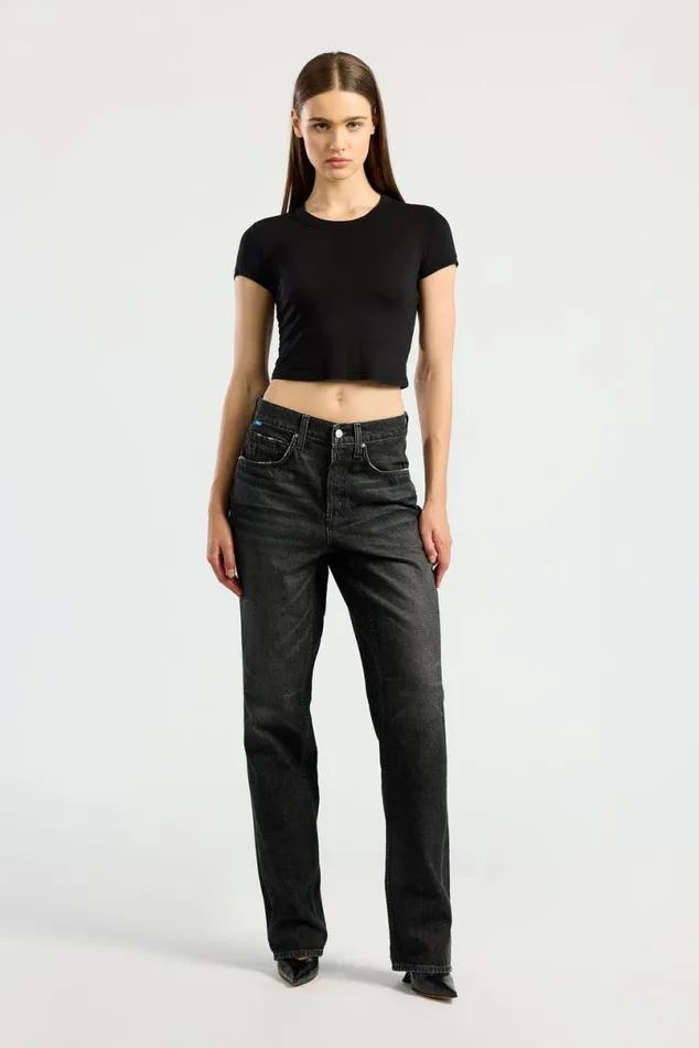 COTTON CITIZEN Standard Baby Tee Jet Black Women Tees