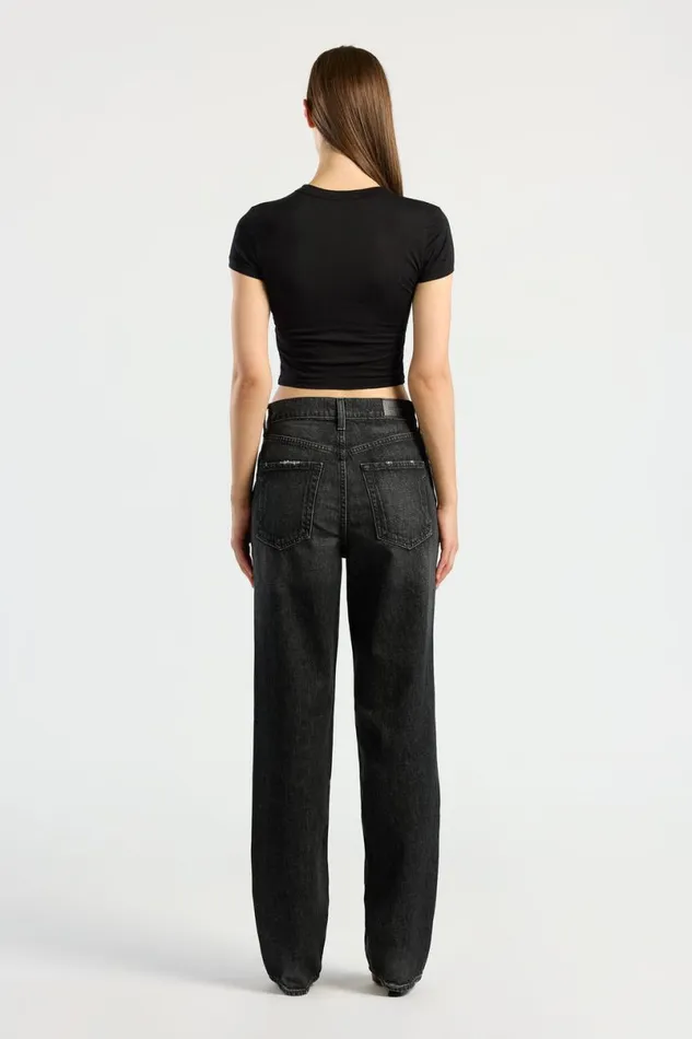 COTTON CITIZEN Standard Baby Tee Jet Black Women Tees