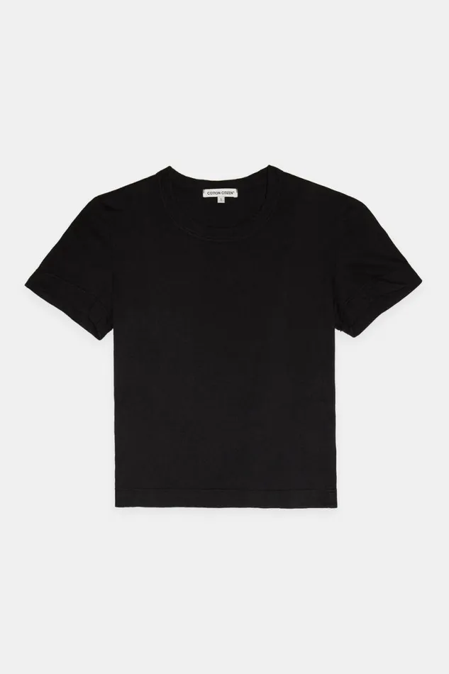 COTTON CITIZEN Standard Baby Tee Jet Black Women Tees