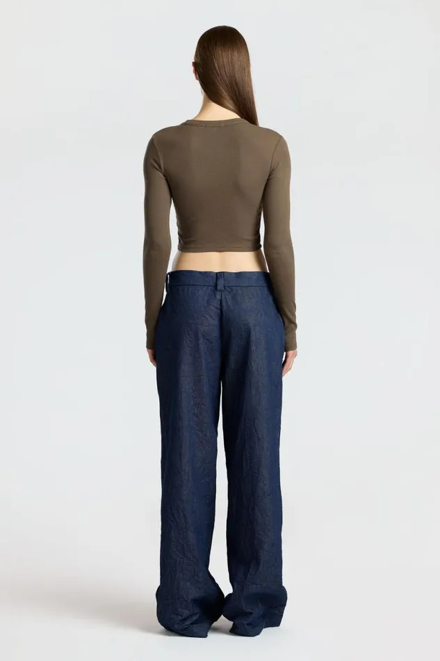 COTTON CITIZEN Verona Crop Shirt Fossil Women Shirts