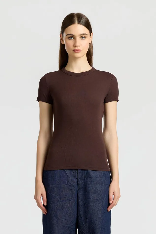 COTTON CITIZEN Verona Tee Chocolate Women Tees