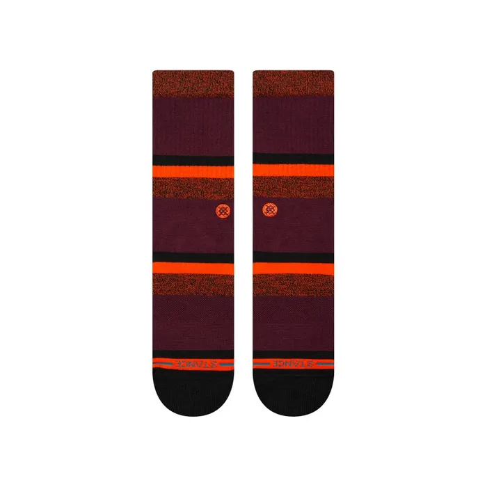 Cotton Crew Socks Dante 8211 Wine MenWomen Stance Crew