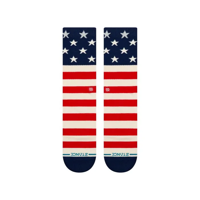 Cotton Crew Socks The Fourth Red MenWomen Stance Crew