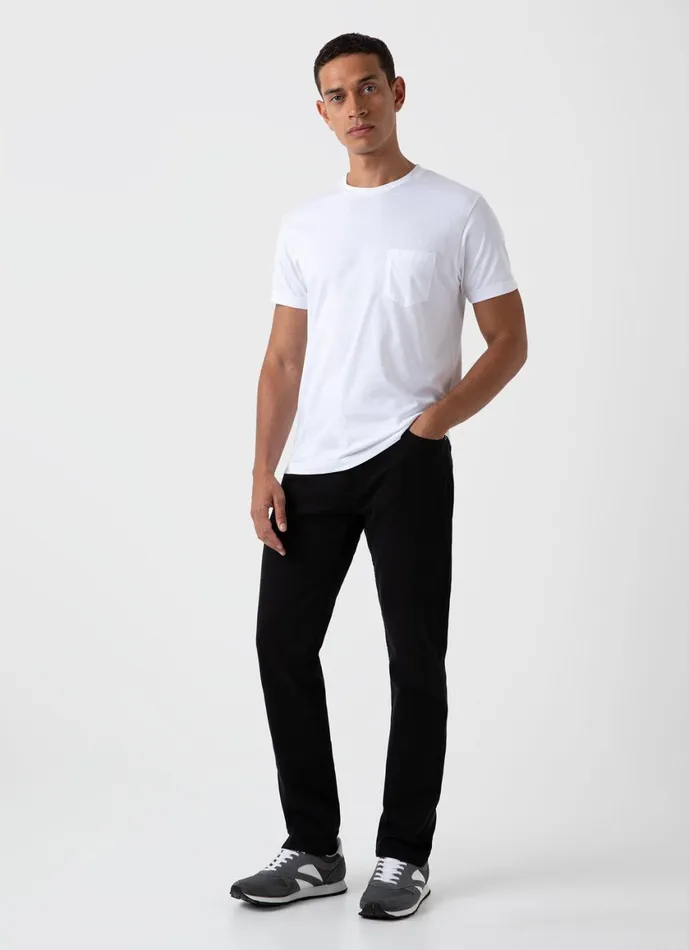 Cotton Drill 5 Pocket Trouser Black Men SUNSPEL Pants