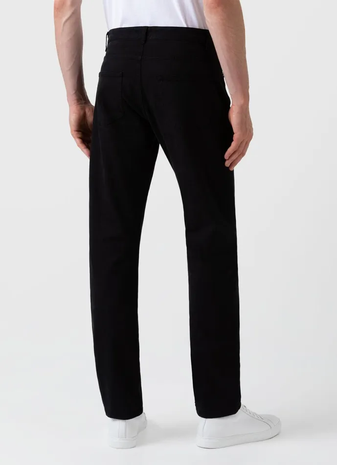 Cotton Drill 5 Pocket Trouser Black Men SUNSPEL Pants