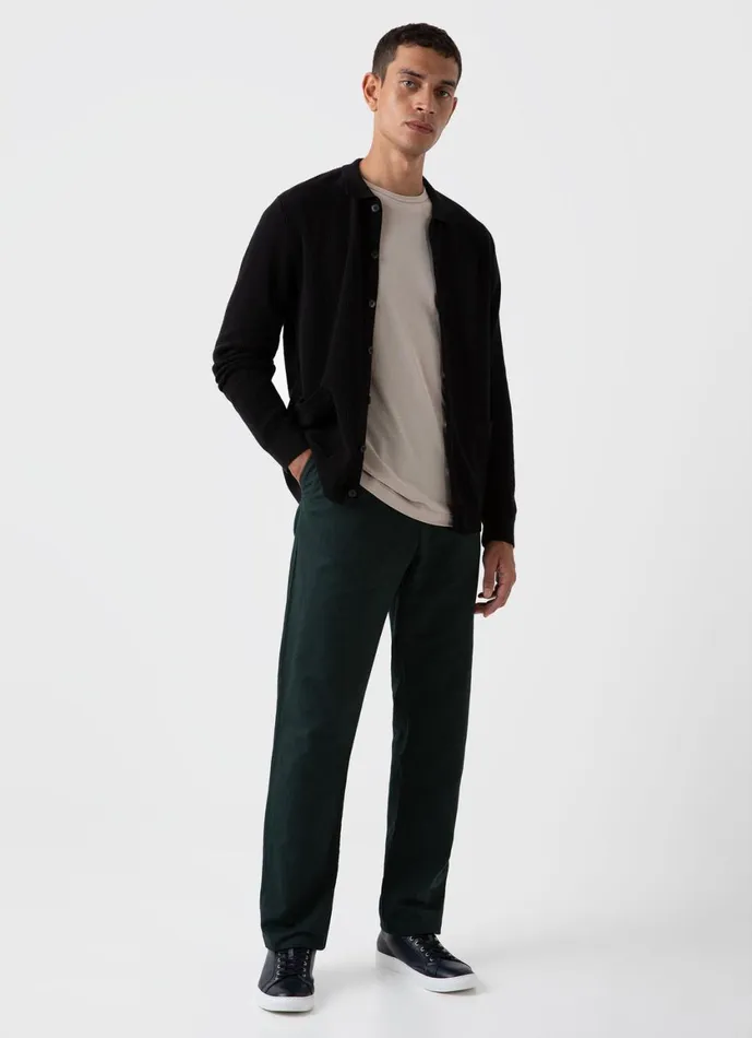 Cotton Linen Drawstring Trouser Seaweed Men SUNSPEL Pants