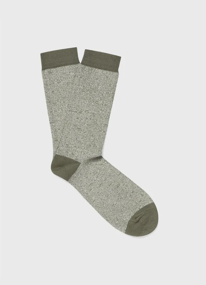 Cotton Socks Hunter Green Twist Men SUNSPEL Socks