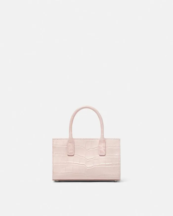 CrocEffect Medusa 03995 Mini Tote Bag Light Pink Women Versace Totes