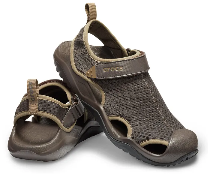 Crocs Swiftwater Mesh Deck Sandal Espresso Men Sandals