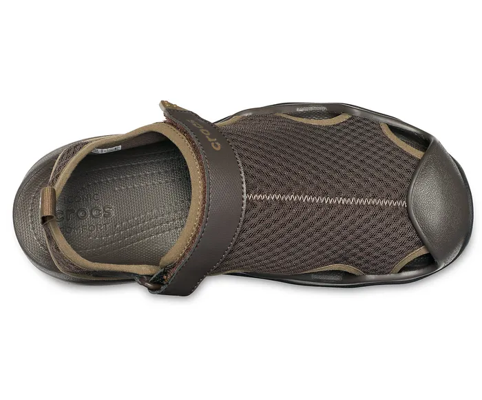 Crocs Swiftwater Mesh Deck Sandal Espresso Men Sandals