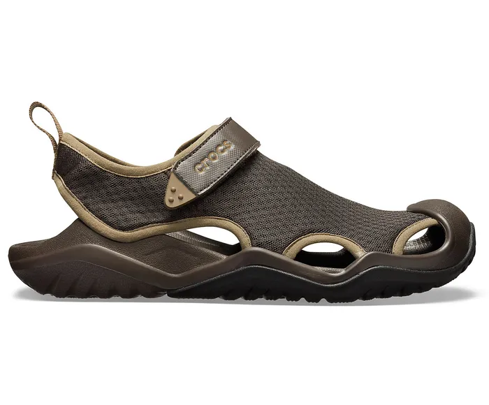 Crocs Swiftwater Mesh Deck Sandal Espresso Men Sandals