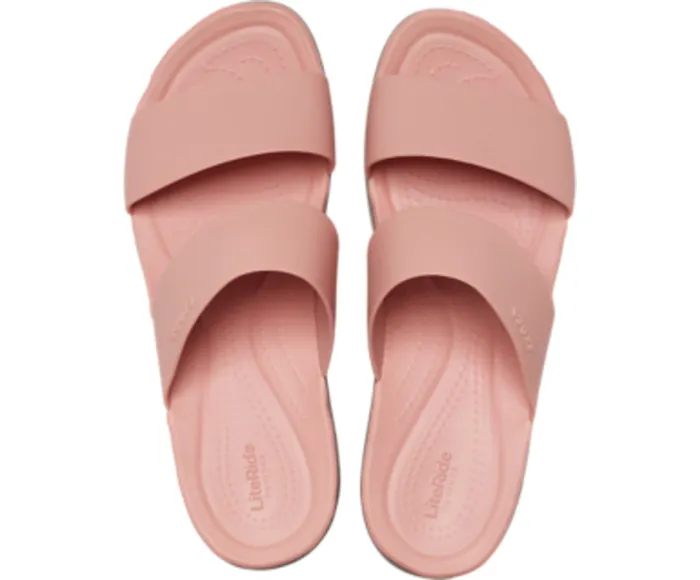 Crocs Wedges Women Crocs Brooklyn Mid Wedge Pale Blush