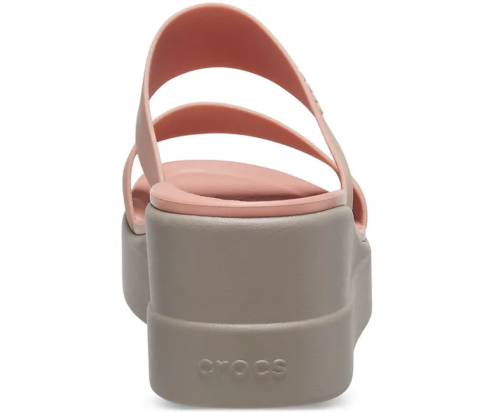 Crocs Wedges Women Crocs Brooklyn Mid Wedge Pale Blush