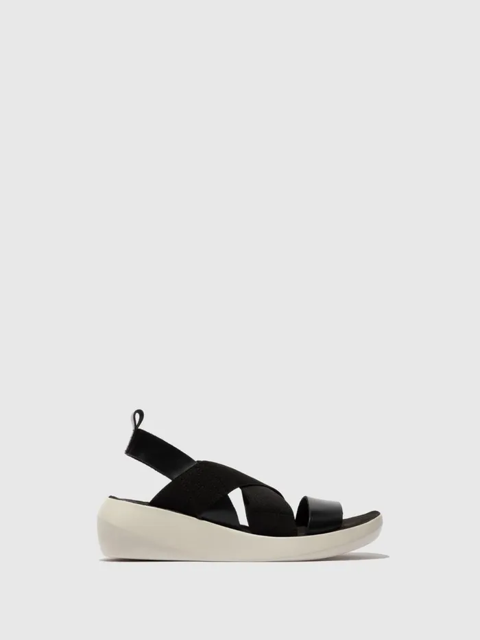 Crossover Sandals BAJI848FLY BRIDLE BLACK Women Fly London Sandals