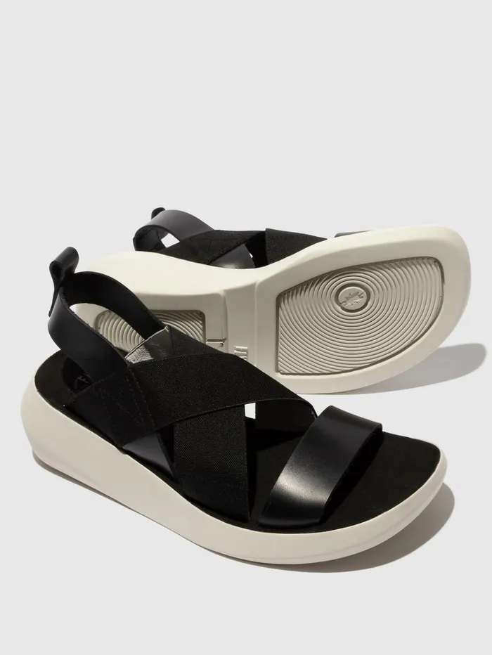 Crossover Sandals BAJI848FLY BRIDLE BLACK Women Fly London Sandals