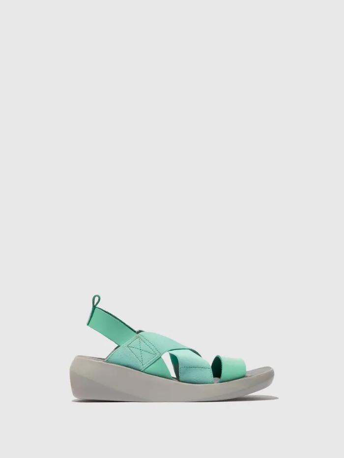 Crossover Sandals BAJI848FLY SPEARMINT Women Fly London Sandals