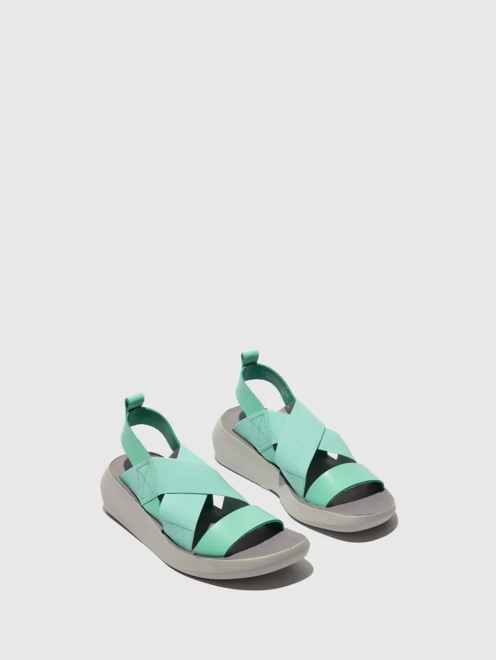 Crossover Sandals BAJI848FLY SPEARMINT Women Fly London Sandals