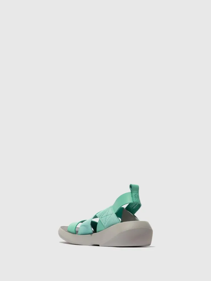Crossover Sandals BAJI848FLY SPEARMINT Women Fly London Sandals