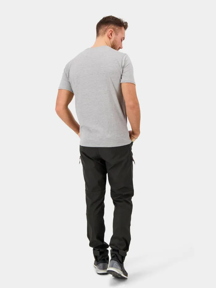 DLogo Printed Tshirt Grey Melange Men Didriksons Tshirts and Polos DLogo Printed Tshirt Grey Melange Men Didriksons Tshirts and Polos