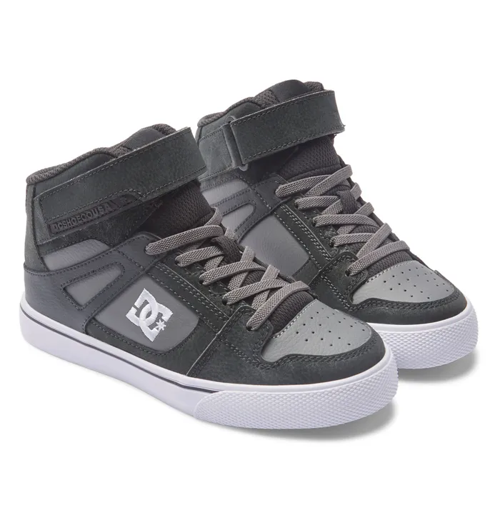 DC Shoes Sneakers Kids Pure High Elastic Waist Lace HighTop Shoes anthraciteblack