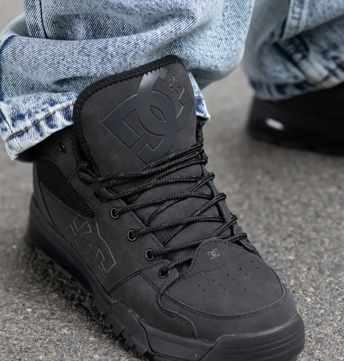 DC Shoes Winter Boots Men Versatile HI HighTop WaterResistant Winter Boots blackblackblack