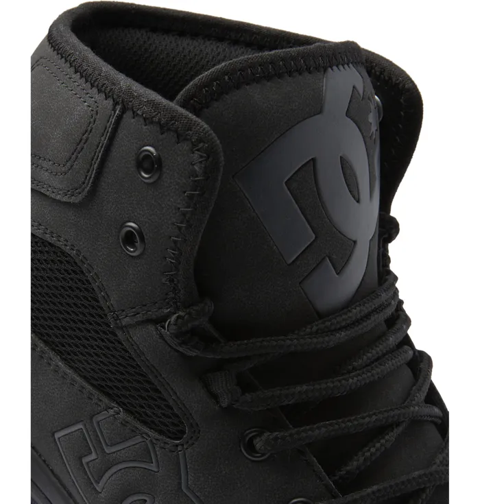 DC Shoes Winter Boots Men Versatile HI HighTop WaterResistant Winter Boots blackblackblack