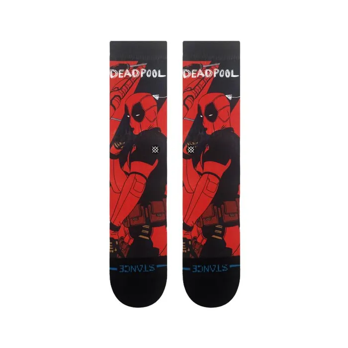 Deadpool X Stance Poly Crew Socks Deadpool 8211 Red MenWomen Stance Crew