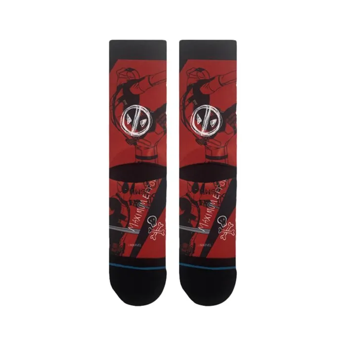 Deadpool X Stance Poly Crew Socks Deadpool 8211 Red MenWomen Stance Crew