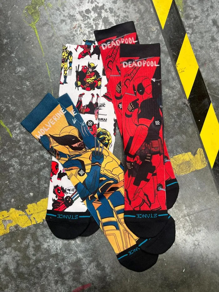 Deadpool X Stance Poly Crew Socks Set Multi MenWomen Stance Crew