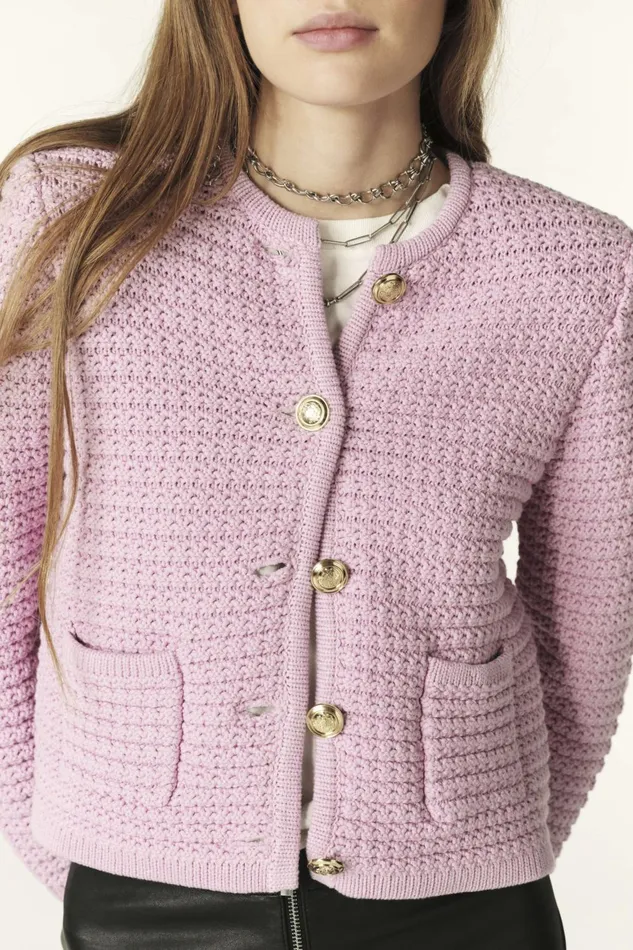 Decorative Knit Cardigan Gaspard OffWhite Women Baandsh Sweaters and Cardigans Decorative Knit Cardigan Gaspard OffWhite Women Baandsh Sweaters and Cardigans
