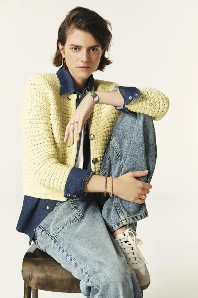 Decorative Knit Cardigan Gaspard OffWhite Women Baandsh Sweaters and Cardigans Decorative Knit Cardigan Gaspard OffWhite Women Baandsh Sweaters and Cardigans