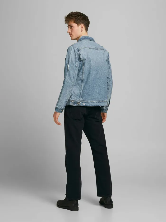 Denim Jackets JACK and JONES Mens JEAN NA 041 DENIM JACKET Blue Blue Denim