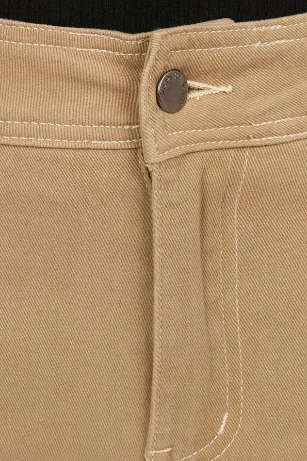 Denim Petal and Pup Women Parson Wide Leg Pant Taupe