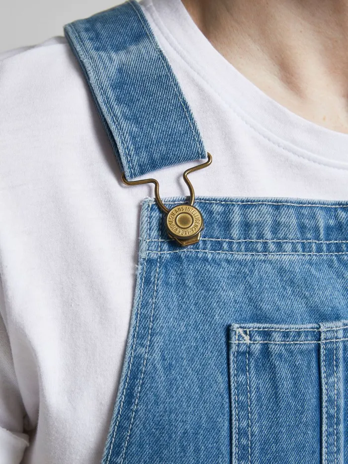 Denim Shorts JACK and JONES Mens CHRIS AM 256 DUNGAREES Blue Blue Denim For Sale
