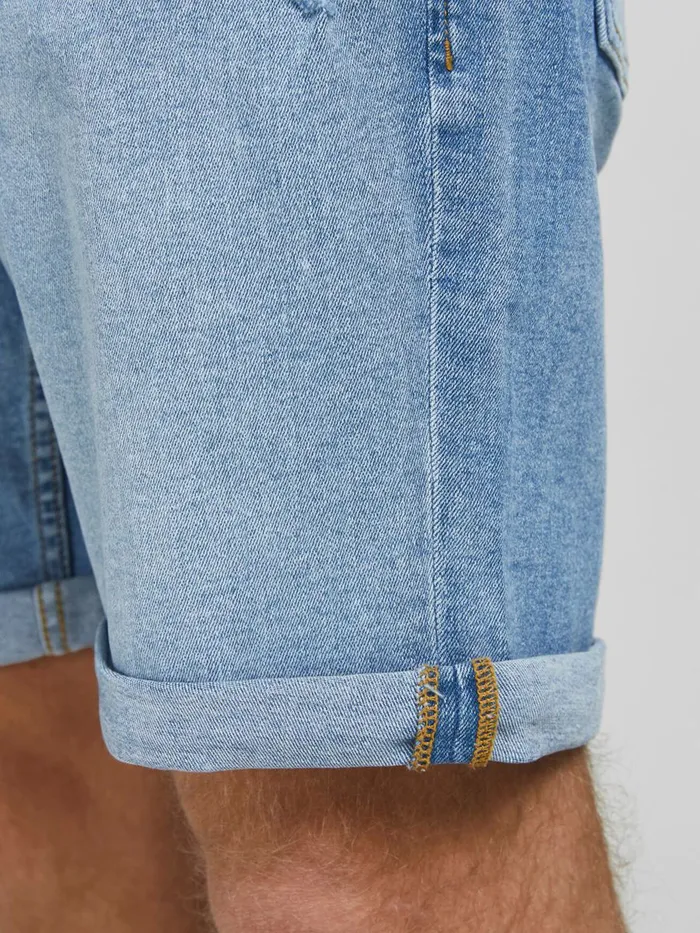 Denim Shorts JACK and JONES Mens RICK ORIGINAL NA 037 DENIM SHORTS Blue Blue Denim Gift for Friend