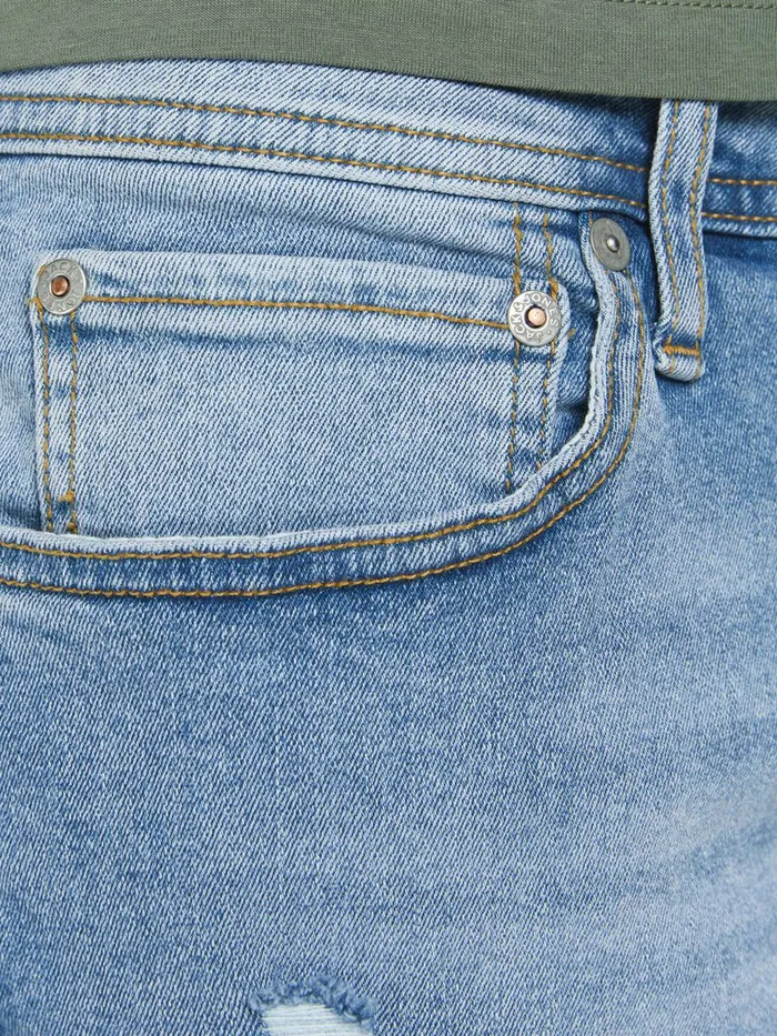 Denim Shorts JACK and JONES Mens RICK ORIGINAL NA 037 DENIM SHORTS Blue Blue Denim Gift for Friend