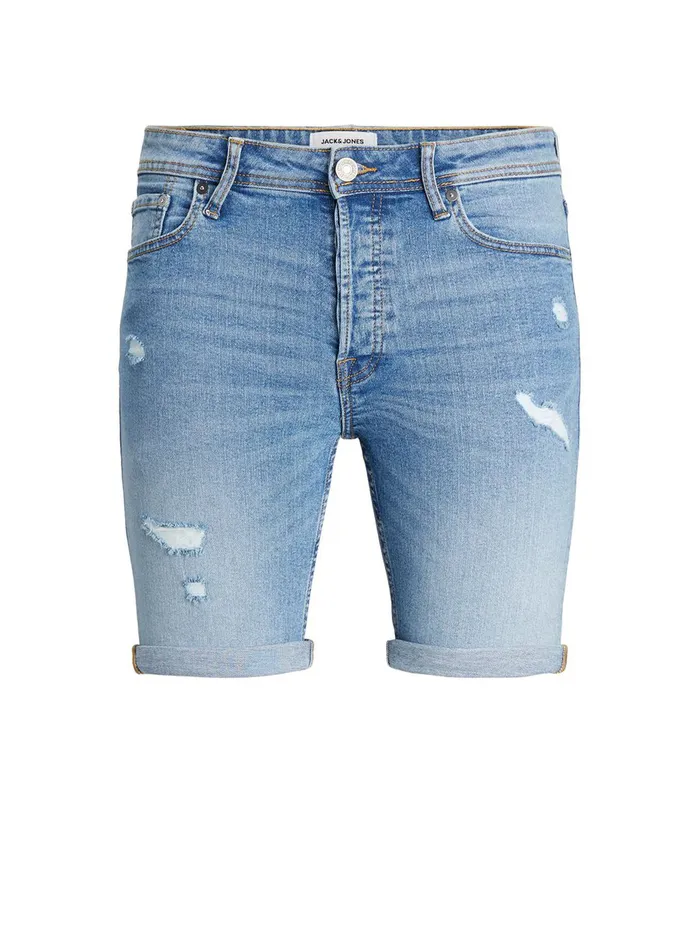 Denim Shorts JACK and JONES Mens RICK ORIGINAL NA 037 DENIM SHORTS Blue Blue Denim Gift for Friend